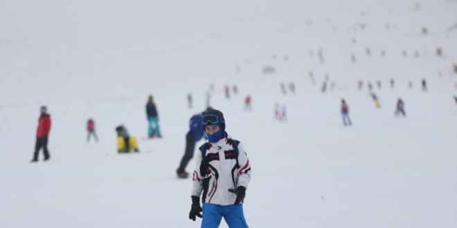 Erciyes'te yeni yıl kutlaması