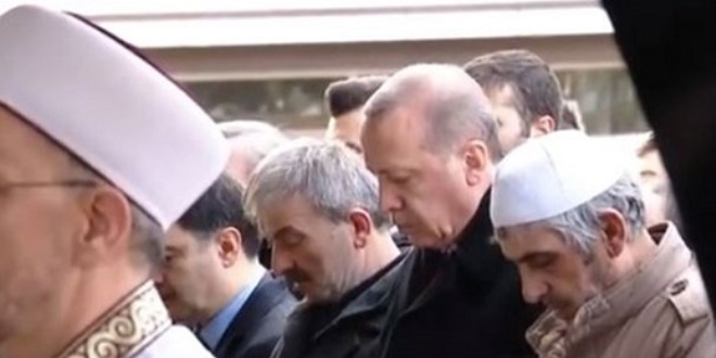 Erdoan, Abdullah Samet Demir'in cenazesine katld