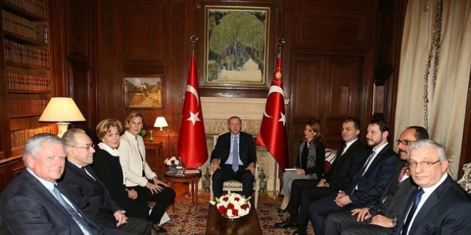 Cumhurbaşkanı Osmanlı hanedan üyelerini ağırladı