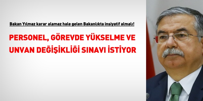 MEB personeli, görevde yükselme ve unvan değişikliği sınavı istiyor