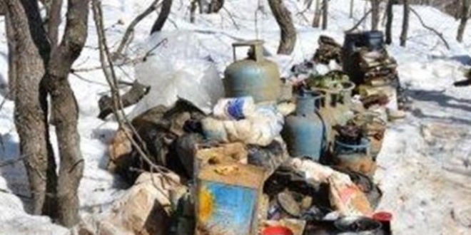 Bingöl'de terör öfgütüne ait mühimmat, patlayıcı madde ele geçirildi