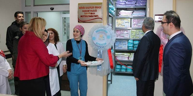 Devlet Hastanesinde 'Minik Kalpler' odası oluşturuldu