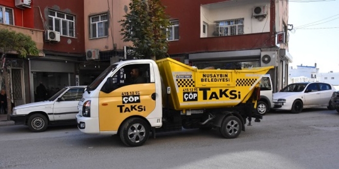 Nusaybin'de 'çöp taksi' uygulaması başlatıldı