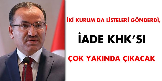 2 kurum da listeleri gnderdi, iade KHK's ok yaknda kacak