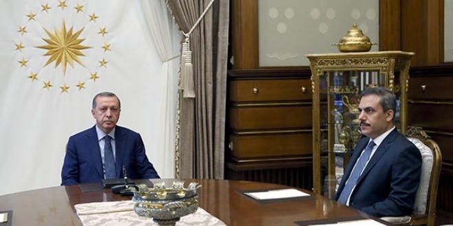 Erdo�an, M�T M�ste�ar� Fidan'� kabul etti