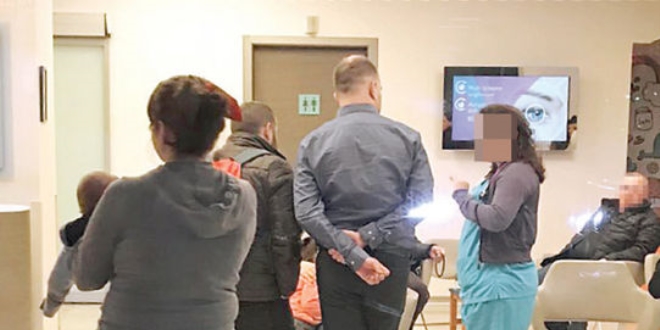 Özel hastane acilinde bekleme eziyeti