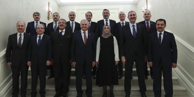 Başbakan Yıldırım HSK üyelerini kabul etti