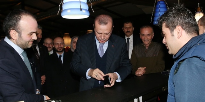 Cumhurbaşkanı Erdoğan, İstanbul'da çorbacıya gitti