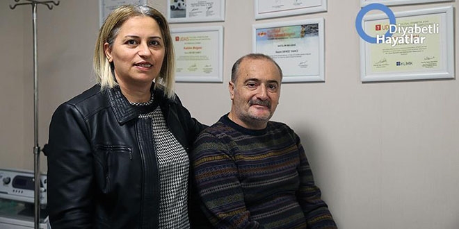 Diyabet böbreğini kaybettirdi eşi imdada yetişti