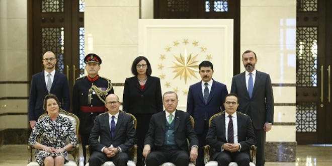 Erdoğan, Birleşik Krallık Büyükelçisi Chilcott'ı kabul etti