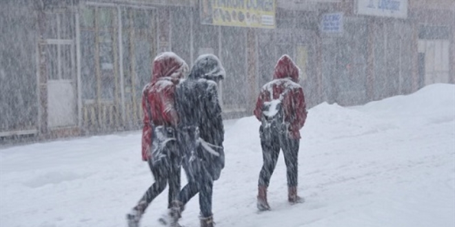 Van'da eğitime kar tatili