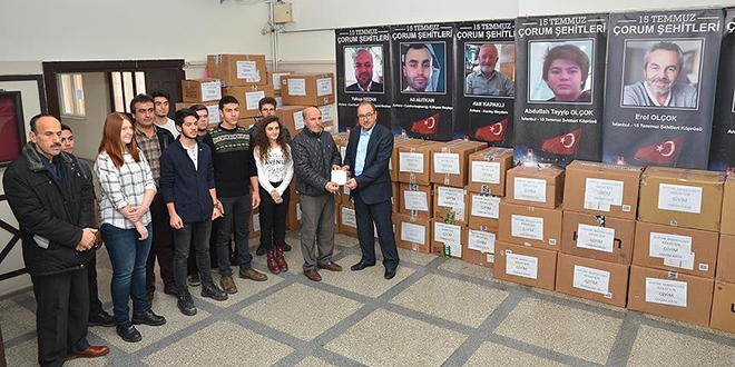 Liselilerden bin aileye giyim yard�m�