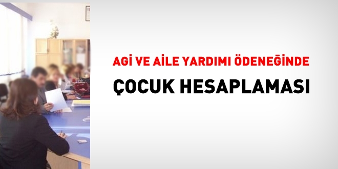 Asgari geçim indirimi (AGİ) ve aile yardımı ödeneği hesaplaması