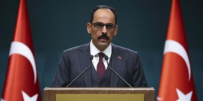 Kalın: ABD, YPG'ye askeri destek vermeyi sürdürüyor