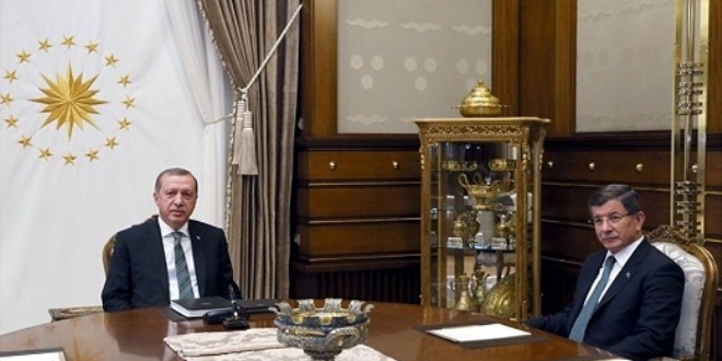 Cumhurbakan Erdoan, Davutolu ile grt