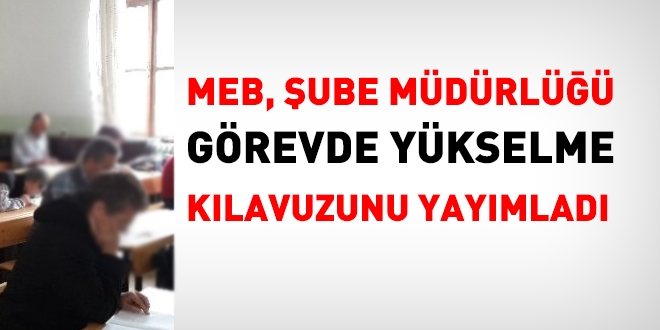 MEB, görevde yükselme sınav kılavuzunu yayımladı