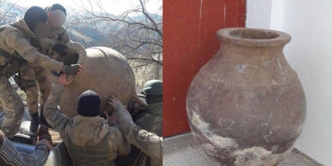Tunceli'de devasa 'Pithos' ele ge�irildi