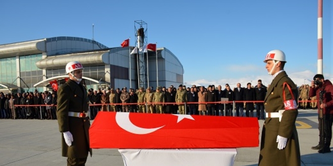 Ağrı şehidinin cenazesi memleketine gönderildi