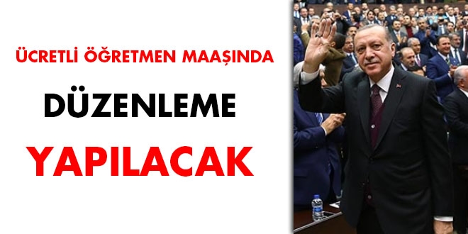 Ücretli öğretmen maaşında düzenleme olacak