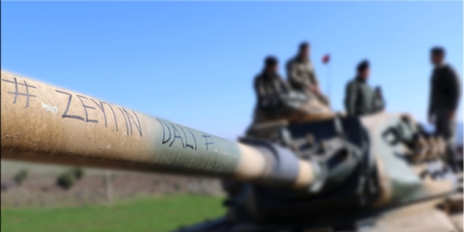 Şeyh Horoz bölgesinde bir tank isabet aldı