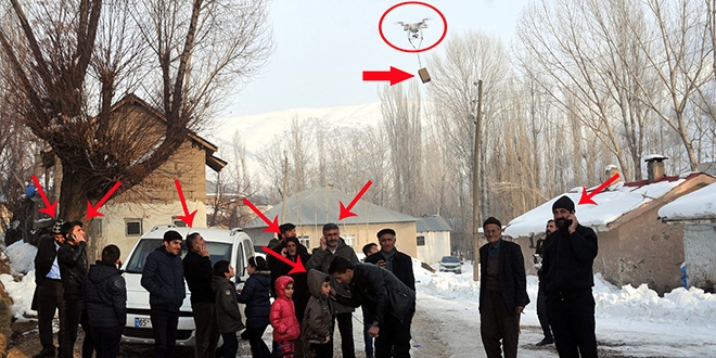 Kyller, drone kullanarak cep telefonuyla grebiliyor