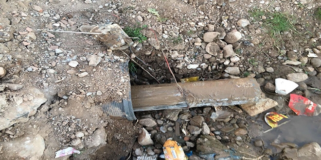 Soba borusuna tuzaklanmış patlayıcı ele geçirildi