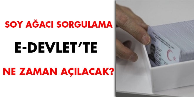 Soy ağacı sorgulama e-devlette ne zaman açılacak?