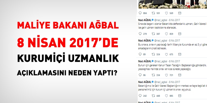 Bakan Abal, kurum ii uzmanlk szn tutacak m?