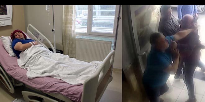 Polise kavga ihbarında bulunan kadını hastanelik etti