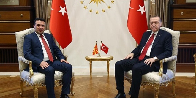 Erdoğan, Makedonya Başbakanı Zaev'i kabul etti