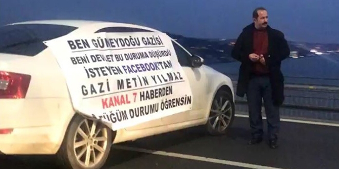 15 Temmuz Şehitler Köprüsünde trafik durdu