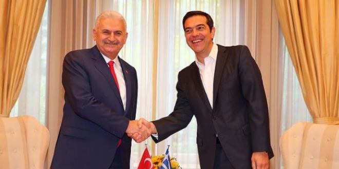 Başbakan Yıldırım, Çipras ile telefonla görüştü