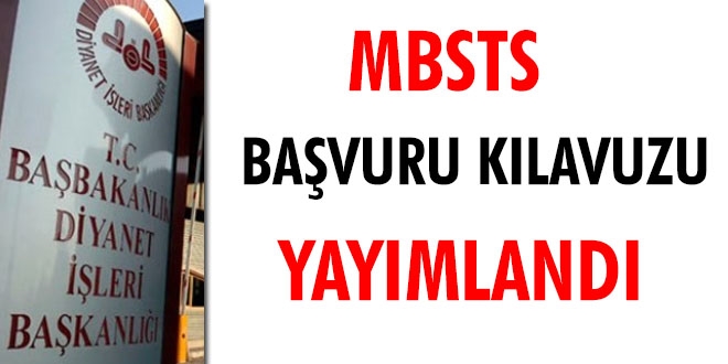 MBSTS bavuru klavuzu yaymland