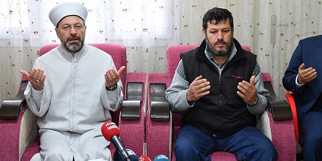 Başkan Erbaş'tan şehit Fatma Avlar'ın ailesine taziye