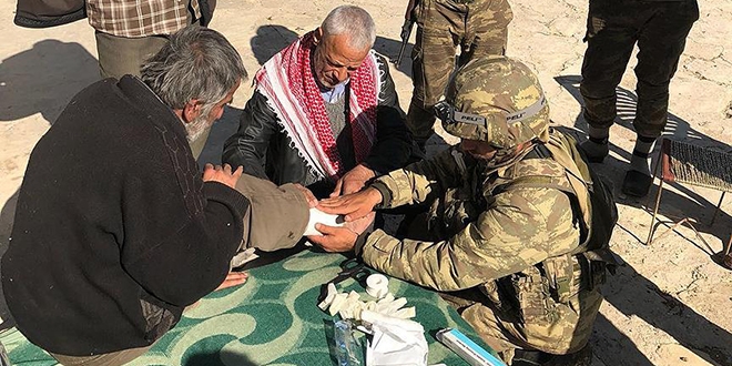 TSK Afrin'de yardım ve şifa dağıttı