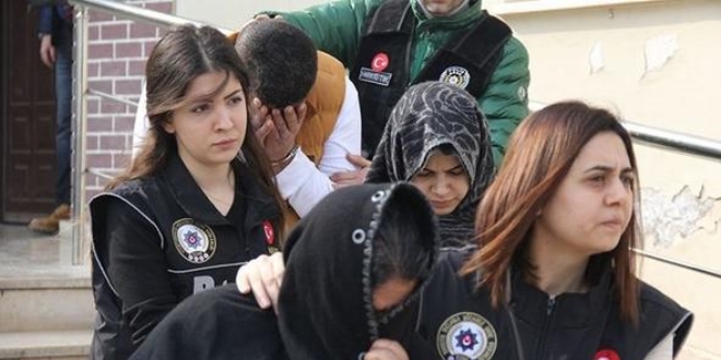 Gelinli kaynanalı çeteye operasyon