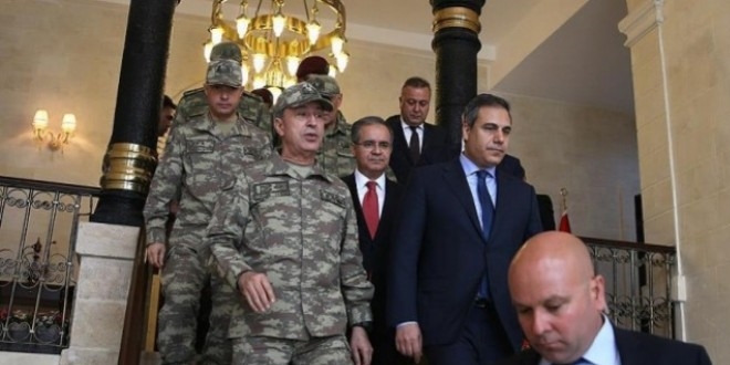 Cumhurbaşkanı, Yıldırım, Fidan ve Akar'ı kabul etti