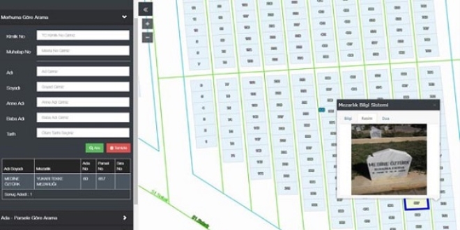 Akrabalar�n�n mezar yerlerini internetten ��reniyorlar