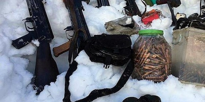 Tunceli'de terör operasyonunda mühimmat ele geçirildi