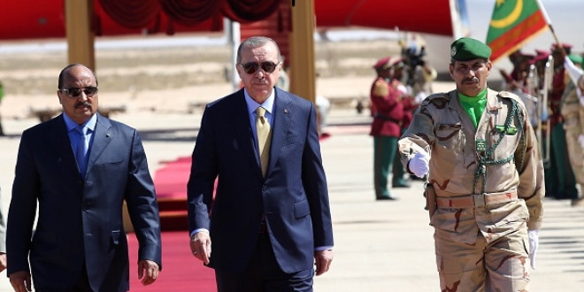 Cumhurbaşkanı Erdoğan Moritanya'da