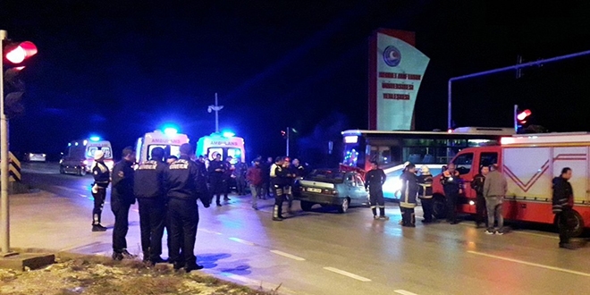 Burdur'da trafik kazası: 7 yaralı