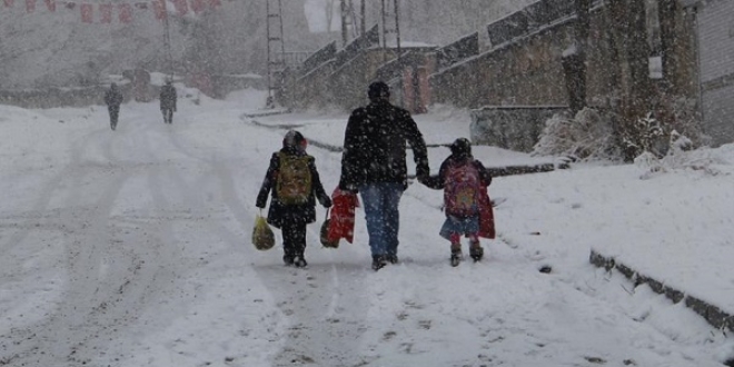Ordu'da eğitime kar engeli