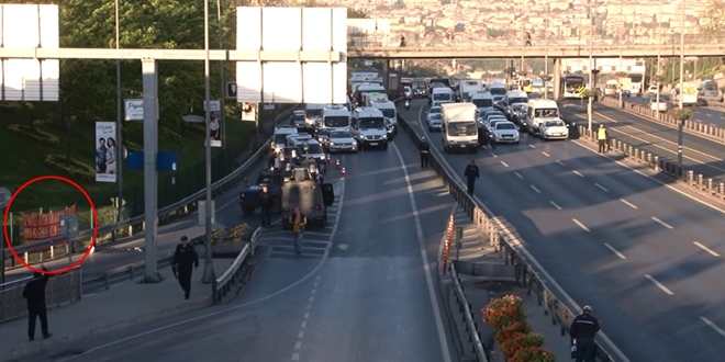 Yol kenarna braklan bomba dzenei ekipler tarafndan patlatld