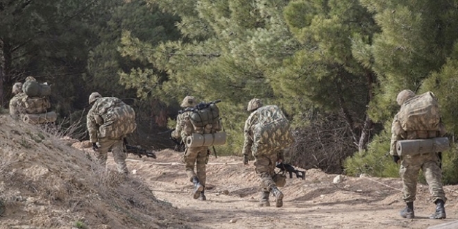 Mehmetçik Afrin'daki teröristleri vuruyor