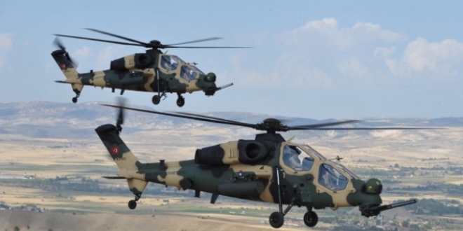 Terör hedefleri helikopter ve topçu birliklerince vuruldu