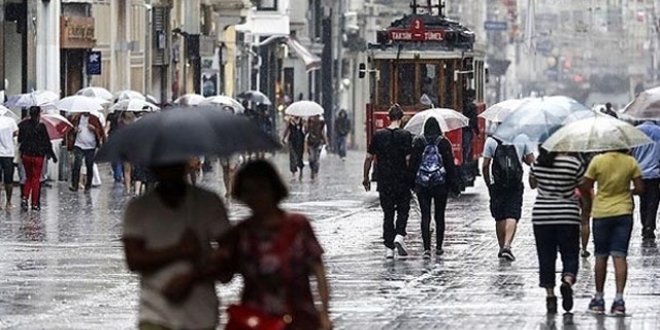 İstanbul için kuvvetli yağış uyarısı
