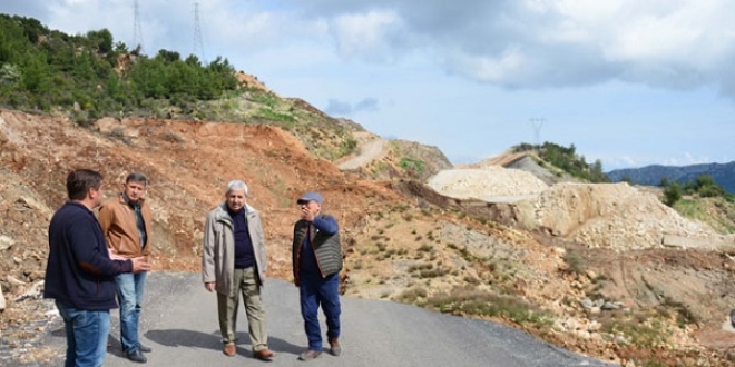 Antalya'da ��ken karayoluna alternatif yol a��l�yor