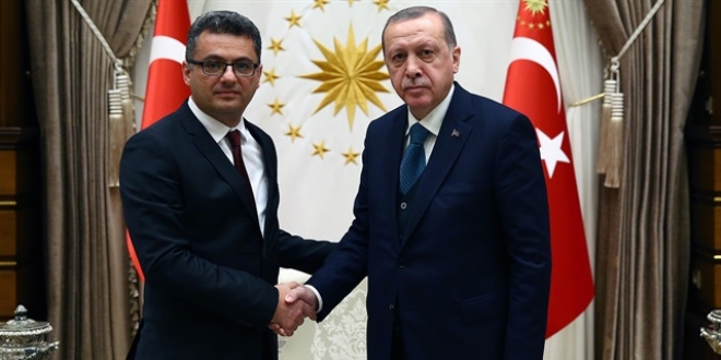 Erdo�an, KKTC Ba�bakan� Erh�rman'� kabul etti