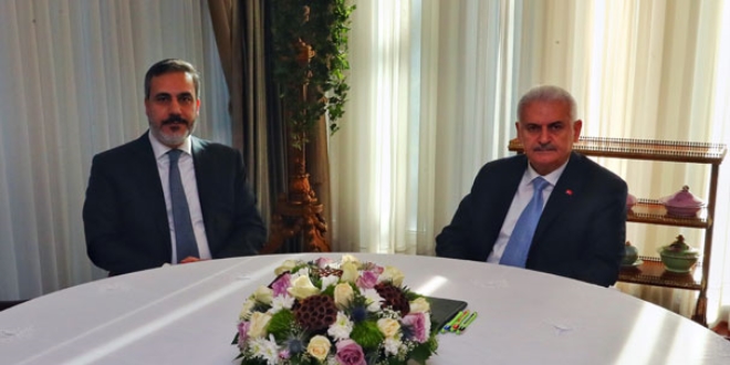 Başbakan Yıldırım, MİT Müsteşarı Fidan'ı kabul etti