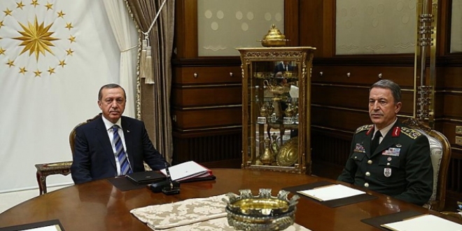 Erdoğan, Orgeneral Akar'ı kabul etti